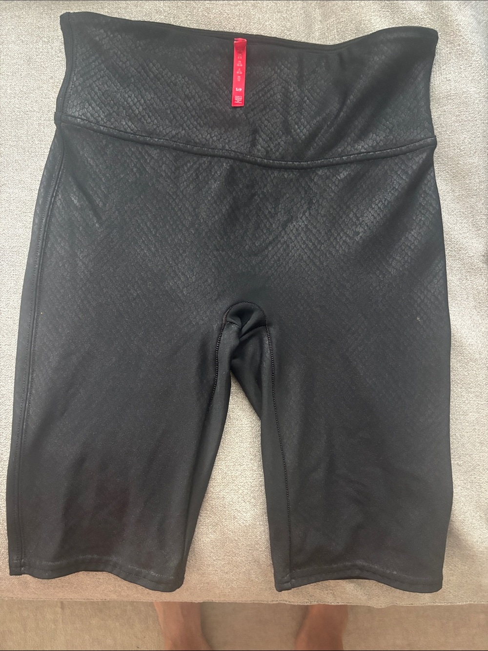 SPANX Black High-Waist Bike Shorts